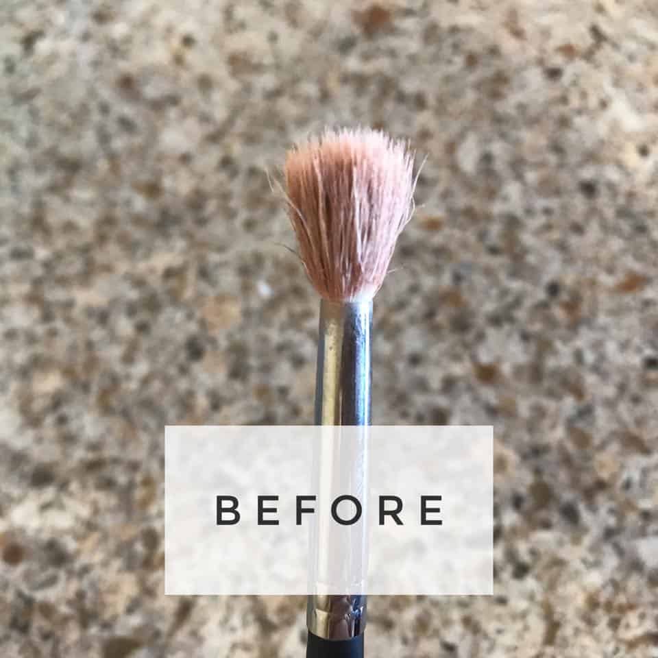 Before Cleaning Your Brush